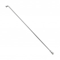 RAYON INOX ARGENT 2,6mm L205mm TETE COUDEE SAPIM AVEC ECROUS (VENDU A L'UNITE) - 3700948301845
