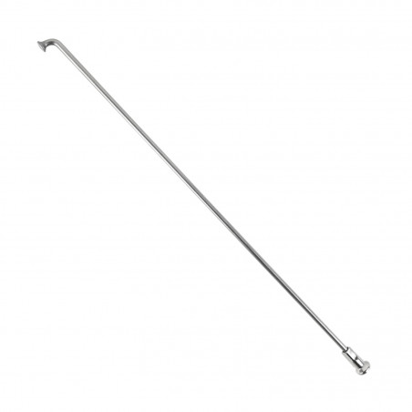 RAYON INOX ARGENT 2,6mm L205mm TETE COUDEE SAPIM AVEC ECROUS (VENDU A L'UNITE) - 3700948301845