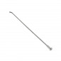 RAYON INOX ARGENT 2,6mm L205mm TETE COUDEE SAPIM AVEC ECROUS (VENDU A L'UNITE) - 3700948301845