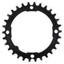 PLATEAU VTT 4BRA D.104 POUR SUNRACE 30DTS MONO NOIR ALU COMPATIBLE AUTRES MARQUES NARROW WIDE - 4710944267396