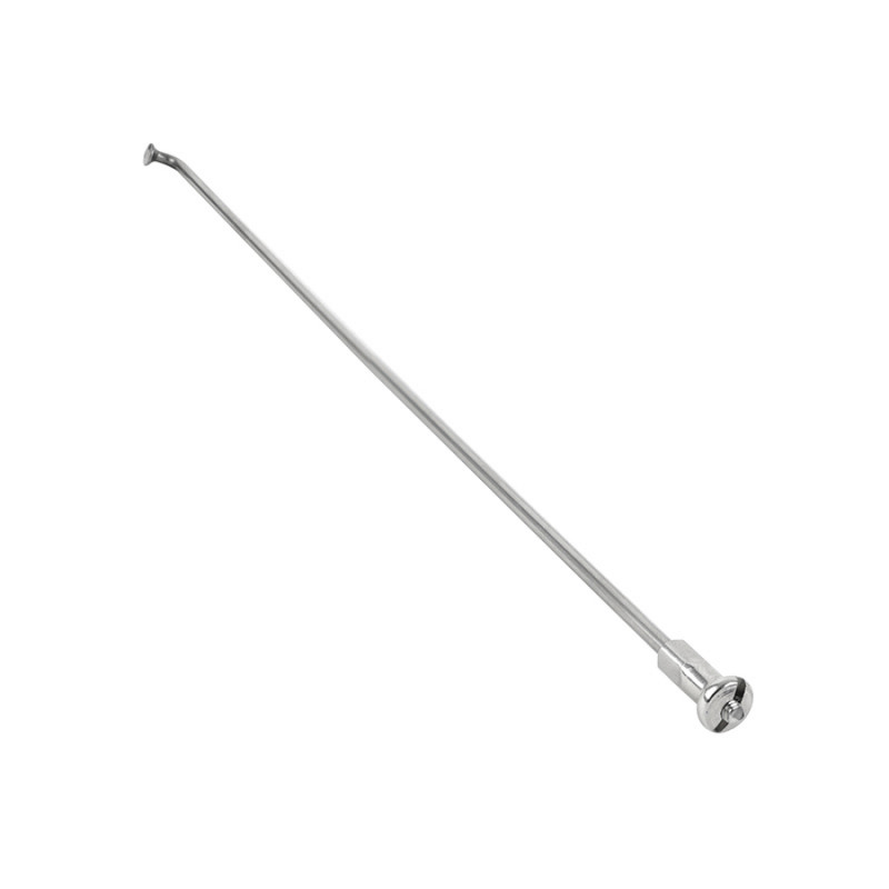 RAYON INOX ARGENT 2,6mm L225mm TETE COUDEE SAPIM AVEC ECROUS (VENDU A L'UNITE) - 3700948301869