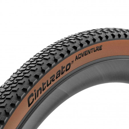 PNEU GRAVEL 700 X 40 PIRELLI CINTURATO ADVENTURE CLASSIC TANWALL NOIR FLANC MARRON TUBELESS READY TS (40-622) (OFFRE SPECIALE