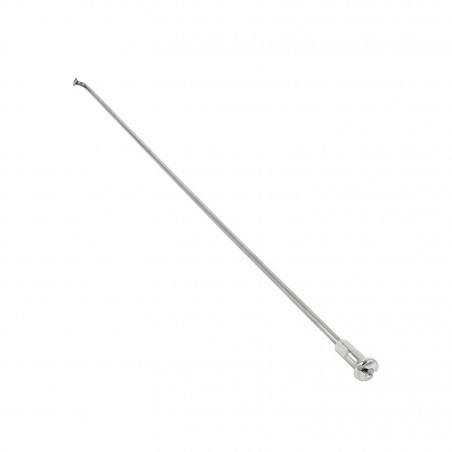 RAYON INOX ARGENT 2,6mm L275mm TETE COUDEE SAPIM AVEC ECROUS (VENDU A L'UNITE) - 3700948301814