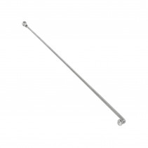 RAYON INOX ARGENT 2,6mm L275mm TETE COUDEE SAPIM AVEC ECROUS (VENDU A L'UNITE) - 3700948301814