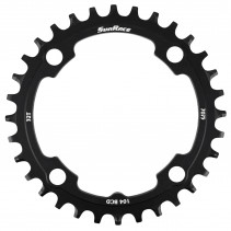 PLATEAU VTT 4BRA D.104 POUR SUNRACE 32DTS MONO NOIR ALU COMPATIBLE AUTRES MARQUES NARROW WIDE - 4710944267402