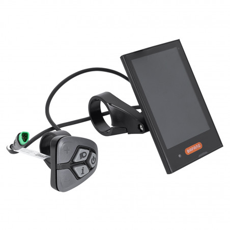 COMPTEUR - DISPLAY AVEC UNITE DE COMMANDE VAE BAFANG DP C18 CANBUS POUR MOTEUR CENTRAL NOIR (SUPPORT 22,2-25 mm LONGUEUR CABLE