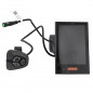 COMPTEUR - DISPLAY AVEC UNITE DE COMMANDE VAE BAFANG DP C18 UART POUR MOTEUR CENTRAL NOIR (SUPPORT 22,2-25 mm LONGUEUR CABLE