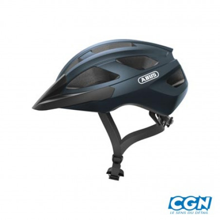 CASQUE ROUTE/VTT ABUS MACATOR BLEU NUIT IN MOLD AVEC REGLAGE OCCIPITAL T.S (51/55) - 4003318673252