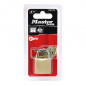 CADENAS A CLE MASTERLOCK LAITON ANSE ACIER CEMENTE LARGEUR 30mm, ANSE 16mm, DIAM 5mm (DOUBLE VERROUILLAGE) (VENDU A L'UNITE) -