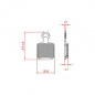 PLAQUETTE DE FREIN VELO BRENTA ORGANIQUE COMPATIBLE MAGURA CT 5 MTC5 MT5  MT7 (4 pièces) - 8056000536164