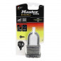 CADENAS A CLE MASTERLOCK EXCELL ACIER TRAITE ANTI-INTEMPERIES ANSE OCTOGONALE TOUGH-CUT LARGEUR 50mm, ANSE HAUTE 38mm, DIAM