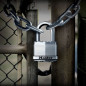 CADENAS A CLE MASTERLOCK EXCELL ACIER TRAITE ANTI-INTEMPERIES ANSE OCTOGONALE TOUGH-CUT LARGEUR 50mm, ANSE HAUTE 38mm, DIAM
