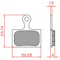 PLAQUETTE DE FREIN VELO BRENTA ORGANIQUE COMPATIBLE SHIMANO DURA-ACE R9170. ULTEGRA R8070. TIAGRA R4770. RS805. RS505. RS405.