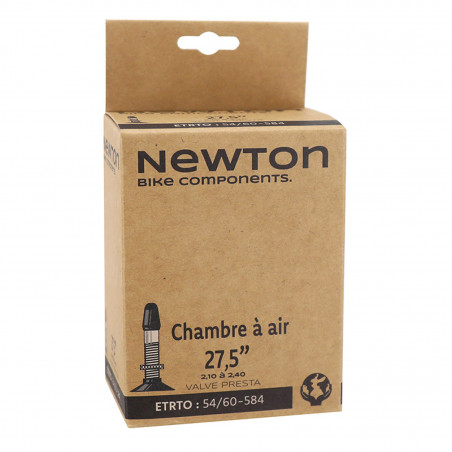 CHAMBRE A AIR VELO 27.5 x 2.10-2.40 NEWTON VALVE PRESTA (28mm) - 3700948267882