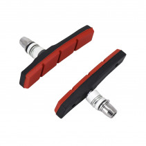 PORTE PATIN FREIN POUR VAE-E-BIKE V-BRAKE A VIS DEPORTE MARWI 80mm NOIR-ROUGE KEVLAR (PAIRE SUR CARTE) - 8590966440016