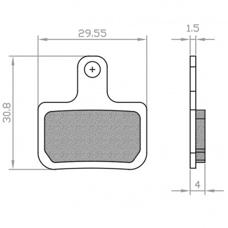 PLAQUETTE DE FREIN VELO BRENTA ORGANIQUE COMPATIBLE SRAM RED. FORCE AXS. LEVEL. LEVEL T. LEVEL ULTIMATE - 8056000536195