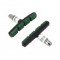 PORTE PATIN FREIN POUR VAE-E-BIKE V-BRAKE A VIS SYMETRIC MARWI 75mm NOIR KEVLAR (PAIRE SUR CARTE) - 8590966460014