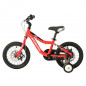 VELO MUSCULAIRE ENFANT 14 POUCES LEADER FOX FOX 2025 ROUGE MONOVITESSE CADRE ALU (TAILLE ENFANT JUSQU'A 105cm) - 8592826101778