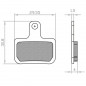 PLAQUETTE DE FREIN VELO BRENTA E-BIKE/ SEMI METAL COMPATIBLE SRAM RED. FORCE AXS. LEVEL. LEVEL T. LEVEL ULTIMATE - 8056000535198