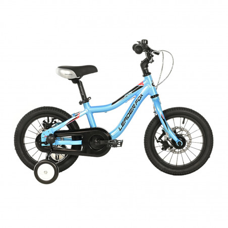 VELO MUSCULAIRE ENFANT 14 POUCES LEADER FOX FOX 2025 BLEU CLAIR MONOVITESSE CADRE ALU (TAILLE ENFANT JUSQU'A 105cm) -