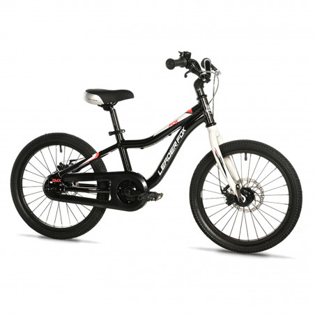 VELO MUSCULAIRE ENFANT 18 POUCES LEADER FOX FOX 2025 NOIR MONOVITESSE CADRE ALU (TAILLE ENFANT 115 à 125 cm) - 8592826102577