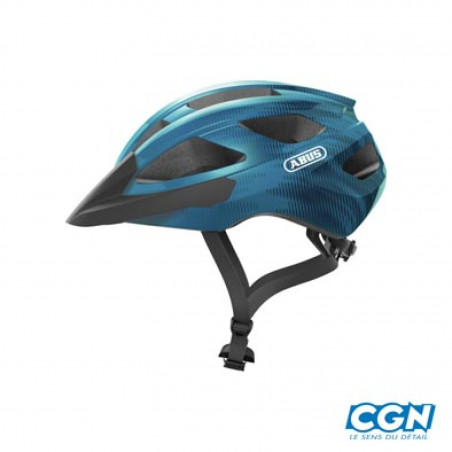 CASQUE ROUTE/VTT ABUS MACATOR BLEU ACIER IN MOLD AVEC REGLAGE OCCIPITAL T.S (51/55) - 4003318872426