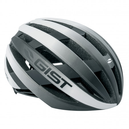 CASQUE VELO ADULTE GIST ROUTE REVOL BLANC-NOIR FEMME ET JUNIOR FULL IN-MOLD TAILLE 52-55 REGLAGE MOLETTE - 8013271313221