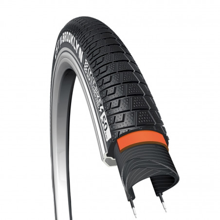 PNEU VELO 20 x 2.15 CARGO/URBAIN/VAE CST BROOKLYN NOIR RENFORT FLANC REFLECHISSANT TRINGLES RIGIDES (55-406) - 6933882532434