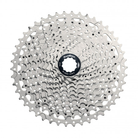 CASSETTE 12V. SUNRACE CSRZ800 11-46 GRAVEL POUR SHIMANO HG-L-HG-M METALLIC ARGENT (LIVRE EN
