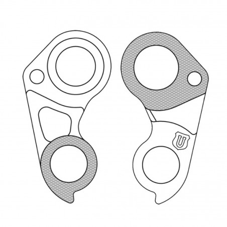 PATTE DERAILLEUR ALU ADAPTABLE CADRE CANNONDALE (GH-303) - 8590966393039