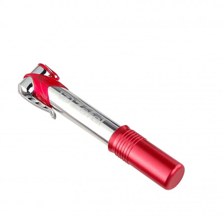Pompe mini route Zefal air profil micro rouge alu poli 7 bars vp/vs fix porte bidon l165mm