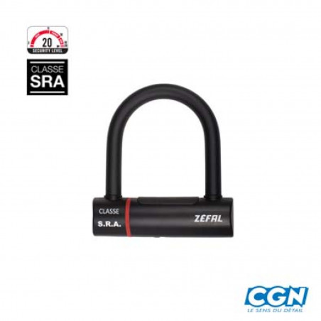 ANTIVOL VELO U 185 X 210 X 48MM ZEFAL K-TRAZ U20S NOIR (SRA) - 3420586602042