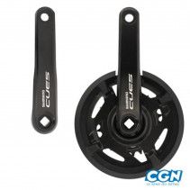 PEDALIER VTT DOUBLE 40-26D L170 ALU SHIMANO CUES FC-U4000 NOIR 9/10/11V (AXE 123MM)