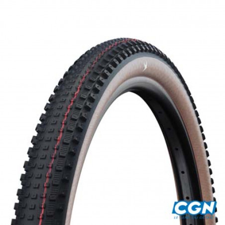 PNEU VTT 29X2.25 TS SCHWALBE RICK XC TLR NOIR/MARRON SUPER RACE (57-622) - 4026495927567