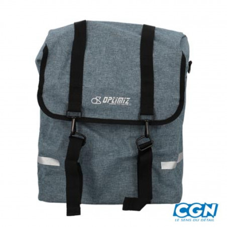 SACOCHE VELO PORTE BAGAGE OPTIMIZ BLEU - 17 LITRES - 3663829314030