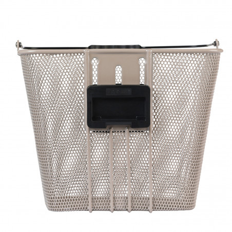 PANIER AVANT BASIL BILBAO PLAQUE KLICKFIX ACIER ARGENT - 8715019102387