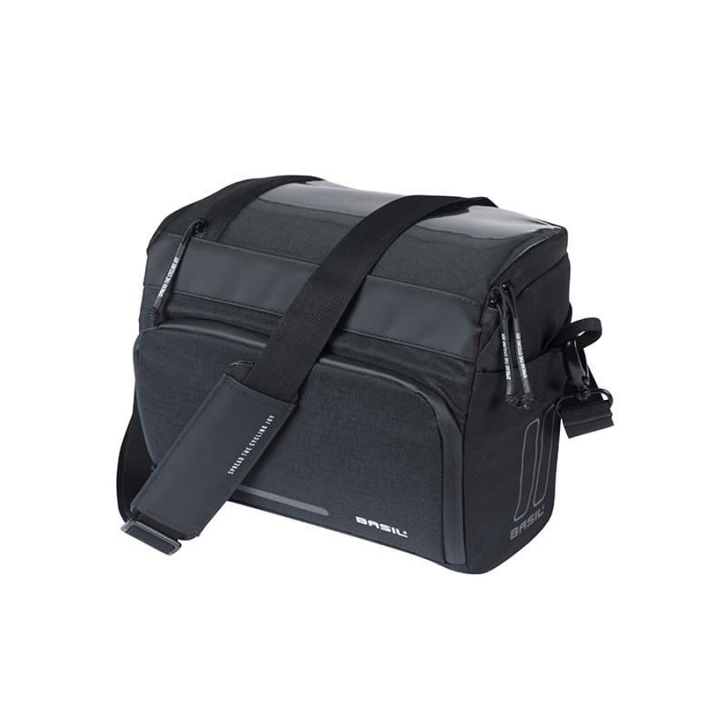 SACOCHE DE CINTRE BASIL MOVE KLICKFIX 7-8L POLYESTER NOIR - 8715019184345