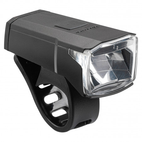 ECLAIRAGE VELO USB KIT TRELOCK LS440 ET LS740 VECTOR VISIBILITE 60m 40 LUX (AUTONOMIE AVANT 12H-ARRIERE 10H) NOIR - VU A 3500m