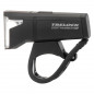 ECLAIRAGE VELO USB KIT TRELOCK LS440 ET LS740 VECTOR VISIBILITE 60m 40 LUX (AUTONOMIE AVANT 12H-ARRIERE 10H) NOIR - VU A 3500m