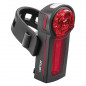 ECLAIRAGE VELO USB KIT TRELOCK LS440 ET LS740 VECTOR VISIBILITE 60m 40 LUX (AUTONOMIE AVANT 12H-ARRIERE 10H) NOIR - VU A 3500m