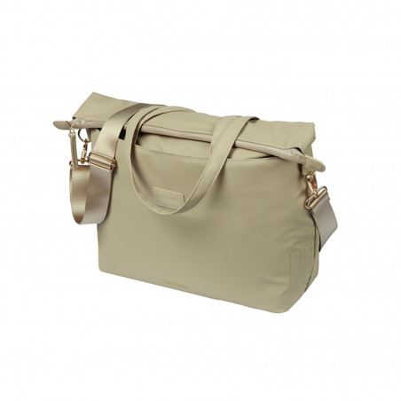 SACOCHE BASIL MANHATTAN COMMUTER HOOK-ON 12L IMPERM. BEIGE - 8715019184505