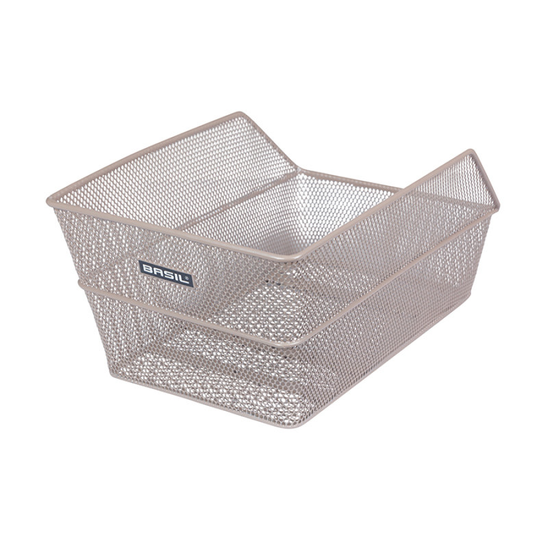 PANIER ARRIÈRE BASIL CENTO ACIER ARGENT (24X38.5X11 CM) - 8715019113109