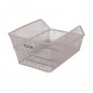 PANIER ARRIÈRE BASIL CENTO ACIER ARGENT (24X38.5X11 CM) - 8715019113109
