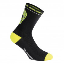 CHAUSSETTES-SOCQUETTES ETE GIST CRANE NOIR-JAUNE FLUO 33-36 - HAUTEUR 18 cm   (PAIRE)  -5860 - 8013271334288