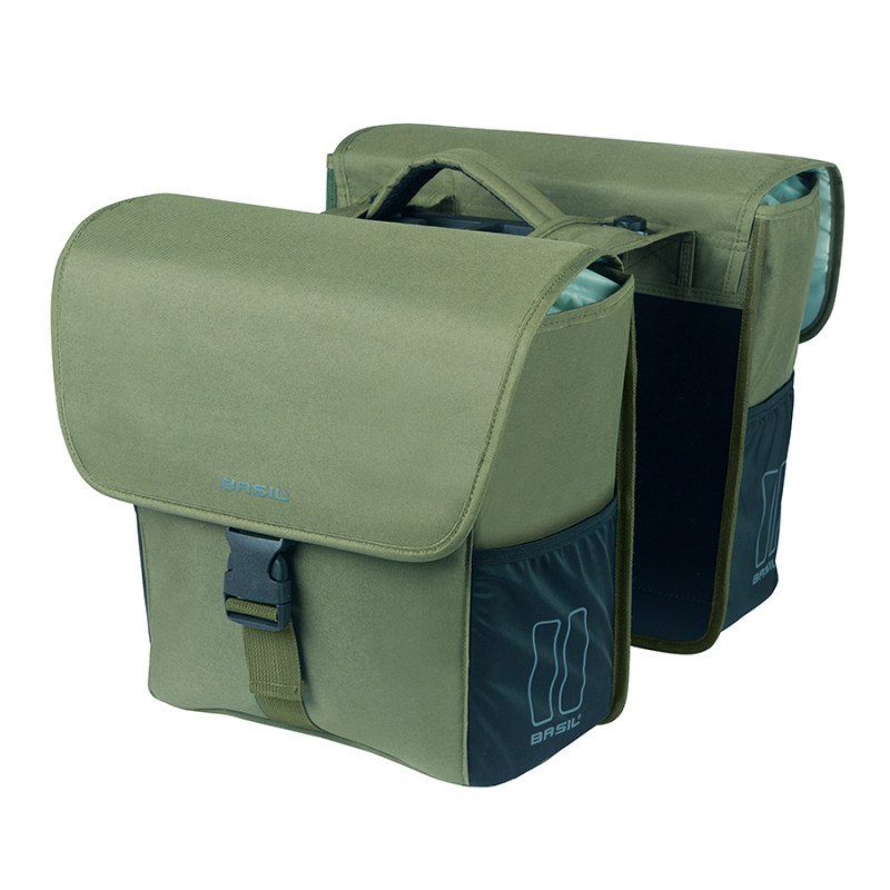 SACOCHE BASIL GO AVEC PLAQUE MIK 2.0 32L POLYE. VERT FONCÉ - 8715019184727