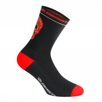 CHAUSSETTES-SOCQUETTES ETE GIST CRANE NOIR-ROUGE 33-36 - HAUTEUR 18CM  (PAIRE) -5860 - 8013271334301