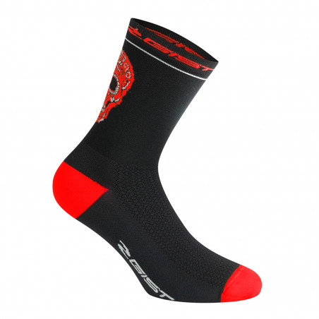CHAUSSETTES-SOCQUETTES ETE GIST CRANE NOIR-ROUGE 33-36 - HAUTEUR 18CM  (PAIRE) -5860 - 8013271334301