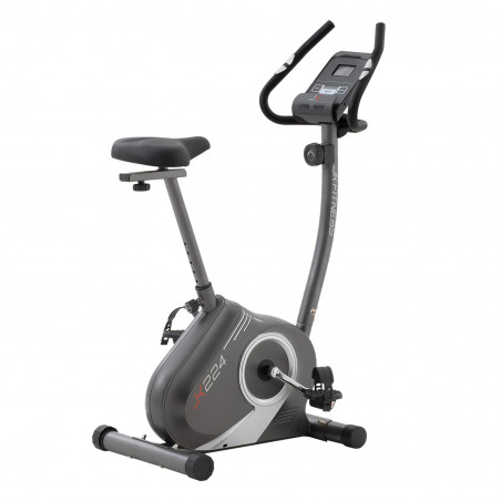 VELO FITNESS JK BIKE JK224 MAGNETIQUE 8 NIVEAUX DE RESISTANCE VOLANT 7Kg (COMPTEUR CALORIES -VITESSE - DISTANCE PARTIELLE ET