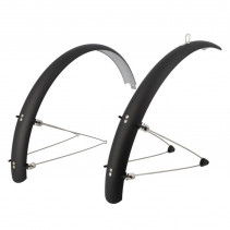 GARDE BOUE VTC/VTT 24'' STRONG PLASTIQUE A TRINGLES 54MM NOIR MAT (PR)