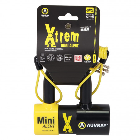 ANTIVOL BLOCK DISC XTREME MINI ALERT ALARME  AUVRAY CLASSE SRA HOMOLOGUE ( 120DB ) - 3700807710207
